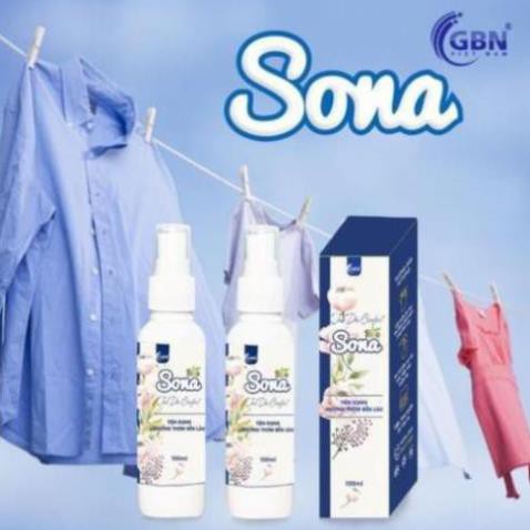 Nước Xịt Xả Vải Khô SoNa - Hương nước hoa Comfort 100ml