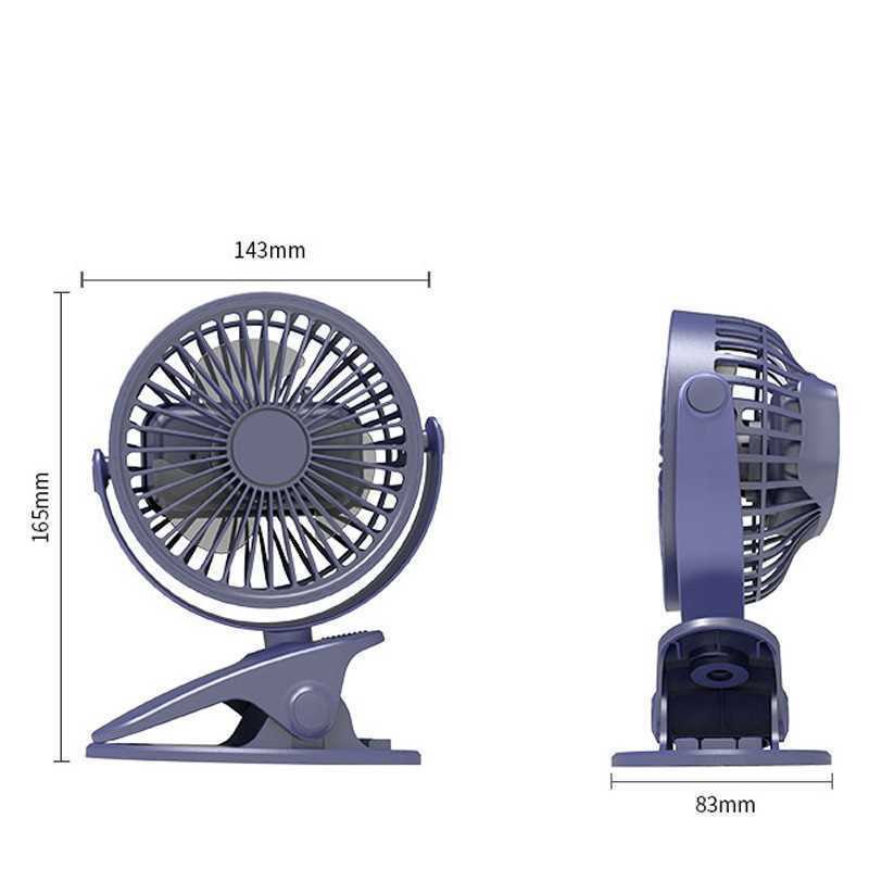 Quạt Mini Để Bàn- Quạt Tích Điện Kẹp Bàn, Cầm Tay, Xoay 360 Độ