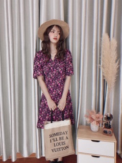Đầm hoa nhí vintage🌸🌸🌸 ảnh thật