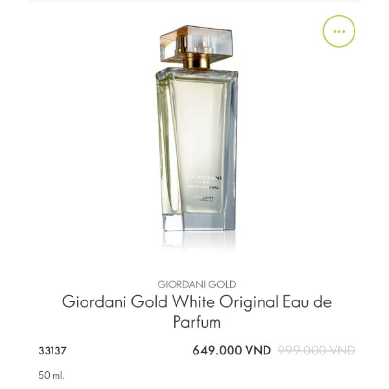 [Xả rẻ] Nước hoa nữ Giordani Gold White Original Eau de Parfum
