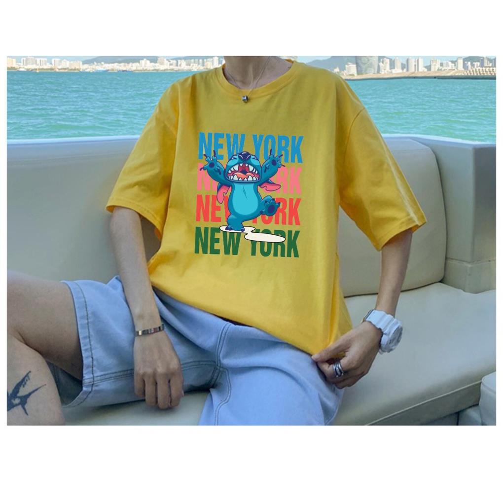 Áo thun unisex Khổng Hiền from rộng cổ tròn tay lỡ freesize 38-70kg ICON NEWYORK