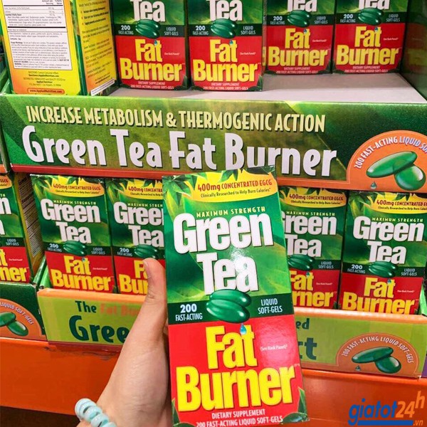 iên uống giảm cân từ trà xanh Green Tea Fat Burner 200 viên của Mỹ