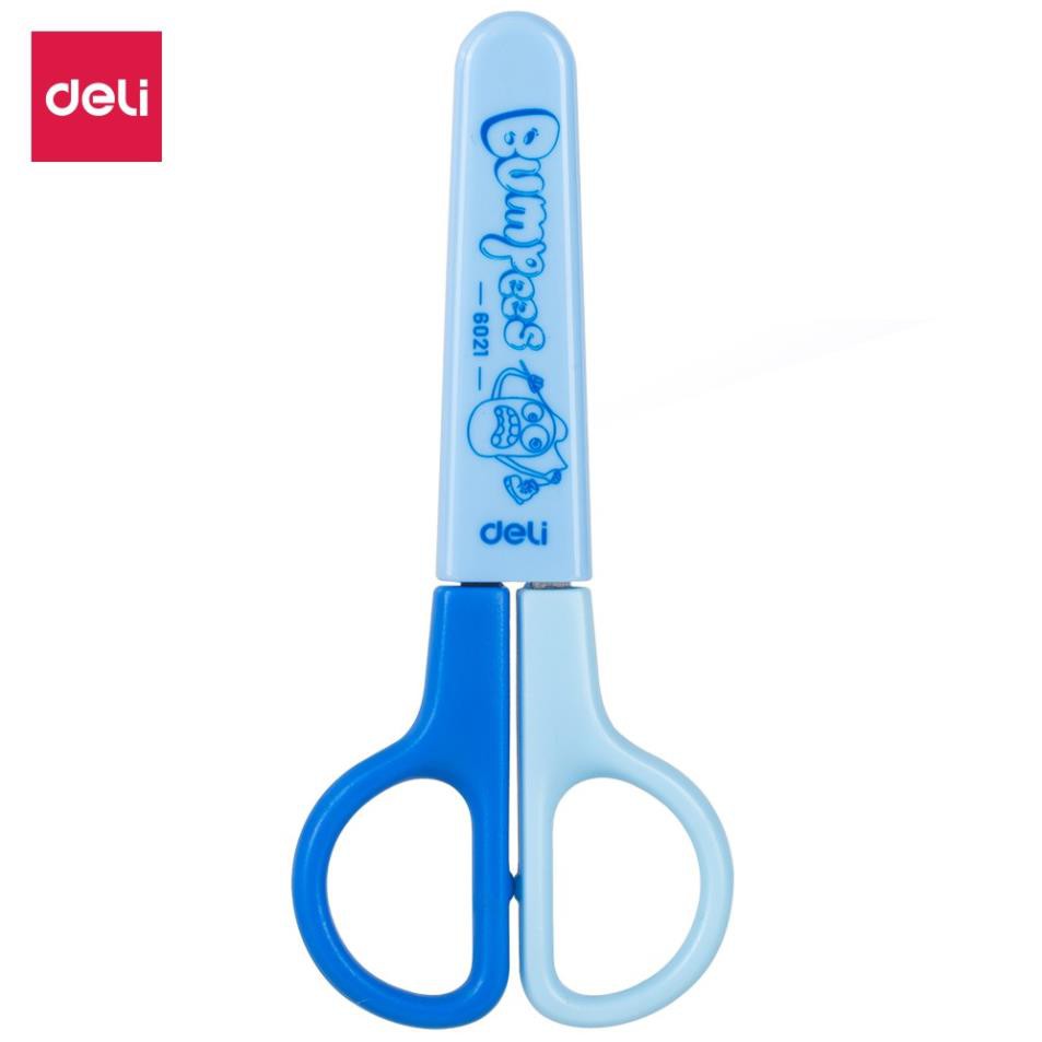 Kéo học sinh 121mm Deli E6021 - Hồng/Xanh