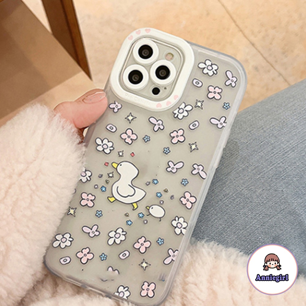 Ốp Điện Thoại TPU Mềm Siêu Mỏng Chống Sốc In Hình Hoa Cúc Cho IPhone 14 13 12 11 Pro Max X XR 8 7 Plus