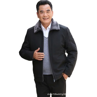 Áo khoác trung niên lót lông siêu ấm