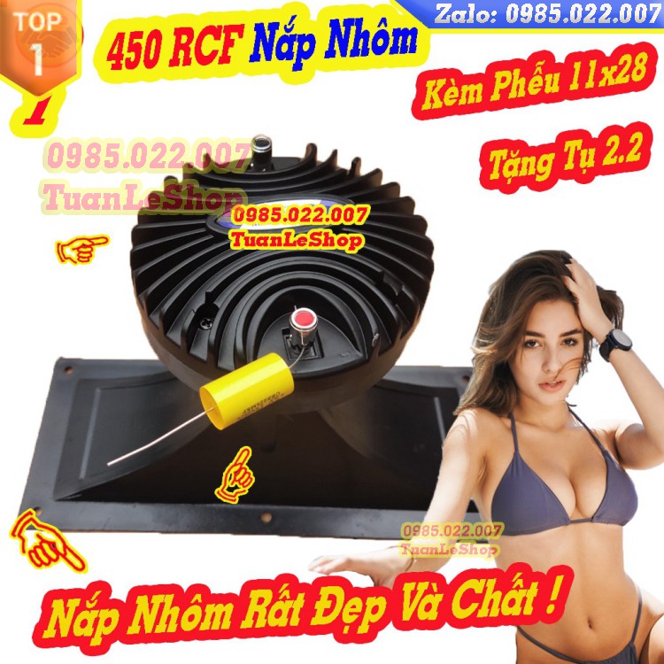 LOA TREP 450 RCF NẮP NHÔM -  LOA TREP KÈN – Giá 1 CHIẾC KÈM PHỄU VÀ TẶNG TỤ - HAY HƠN NHIỀU  450 BM
