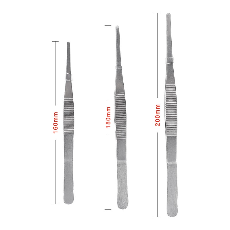 Nhíp bằng thép không gỉ Kẹp thực phẩm dài 25 cm Nhíp nướng nhà bếp tiện dụng nhíp bông y tế