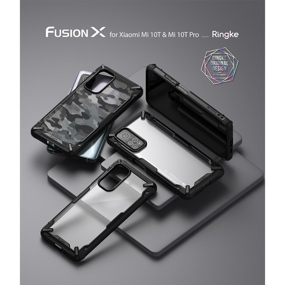 Ốp TPU mềm Ringke Fusion-X chính hãng dành cho Xiaomi Mi 10T/Mi 10T Pro/Mi 11/Mi11