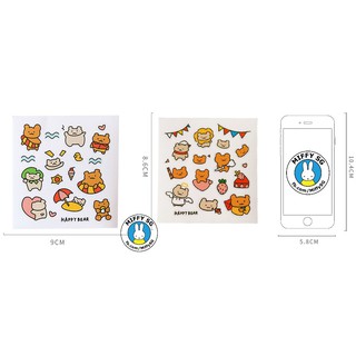 Set sticker em bé mini HAPPY BEAR