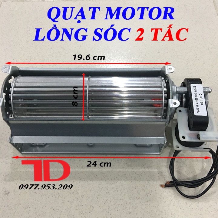 Motor quạt lồng sóc TỦ MÁT Quạt tủ mát Alaska