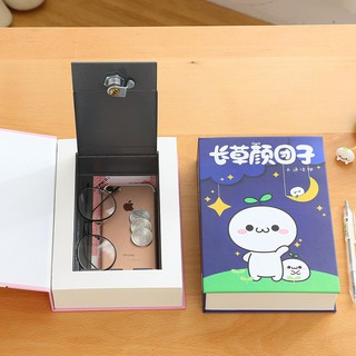 Hộp đựng tiền tiết kiệm hình quyển sách có khóa mật khẩu dành cho trẻ em và người lớn