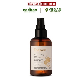 Xịt thâm mụn lưng bí đao cocoon 140ml Thuần Chay