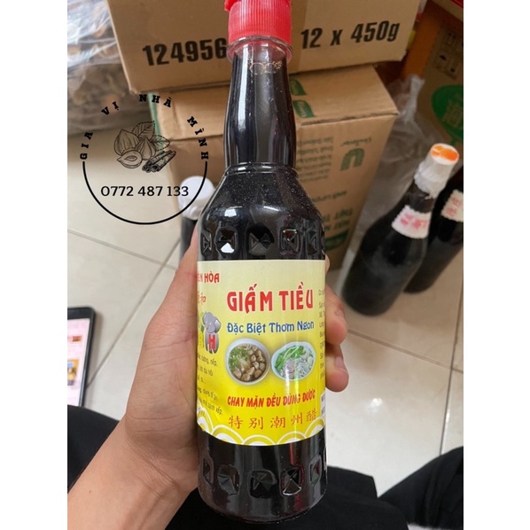 GIẤM TIỀU (GIẤM ĐỎ) NGUYÊN HOÀ 500ML