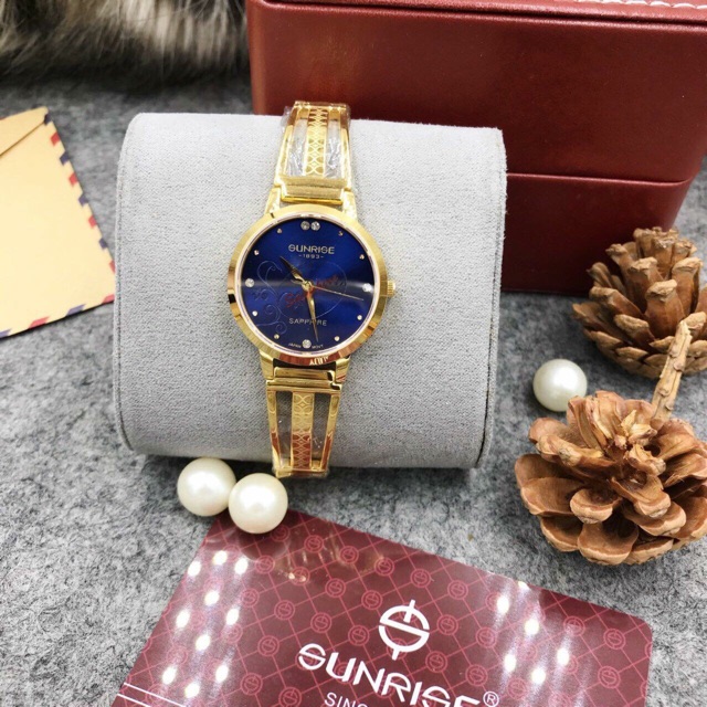 Đồng hồ nữ Sunrise mặt tím chính hãng