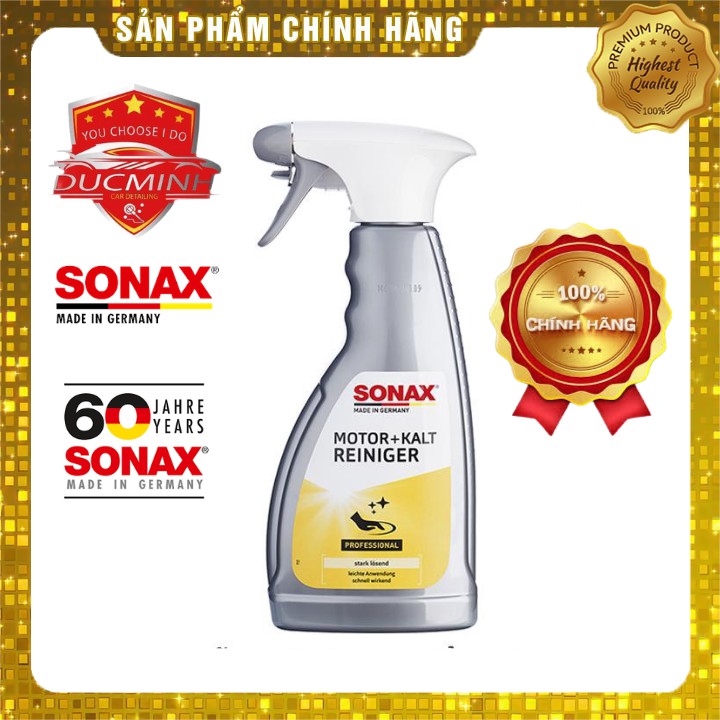 Chai Xịt Rửa Vệ Sinh Đông Cơ⚡ 𝐅𝐑𝐄𝐄 𝐒𝐇𝐈𝐏⚡ Làm Sạch Toàn Diện Khoang Động Cơ Xe Sonax Engine Cold Cleaner 500ml 543200