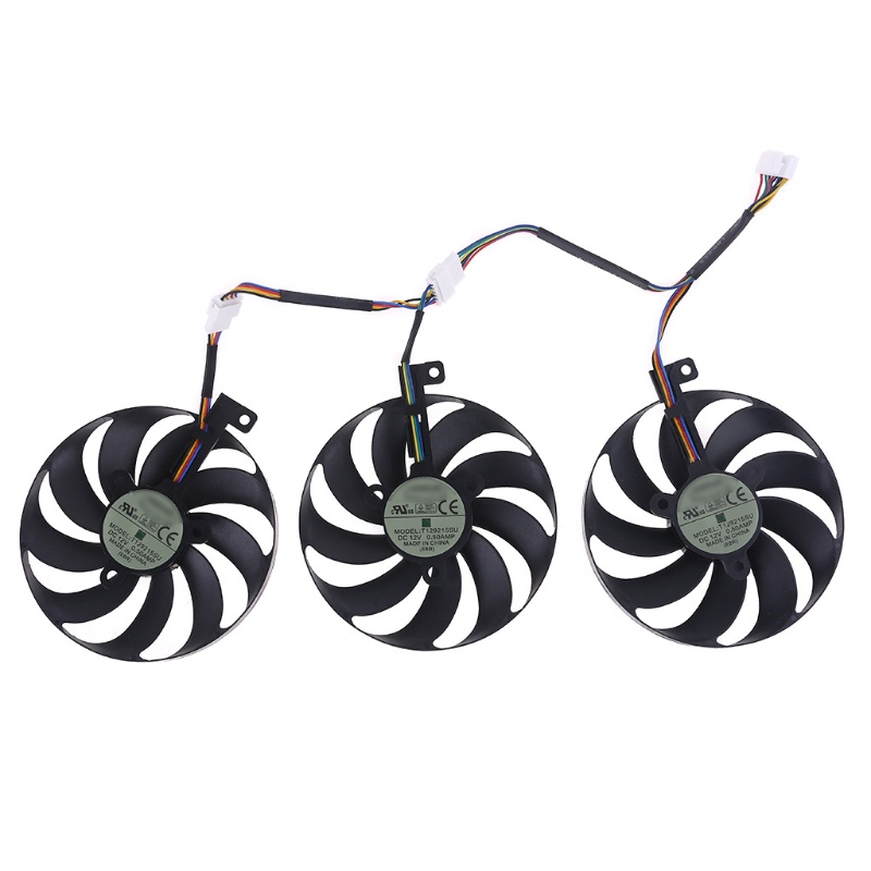 Quạt Làm Mát T129215Su 12v 0.5a 88mm Cho - Asus Rx5700 Rx5700 Xt Rtx2080Ti 8gb Rog Strix Ocs Cards Thẻ