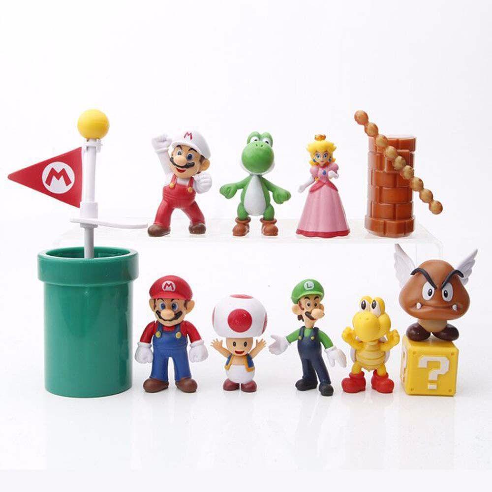 DARNELL Mô Hình Nhân Vật Game Super Mario Bros Bằng PVC Dễ Thương Trang Trí Bàn Làm Việc
