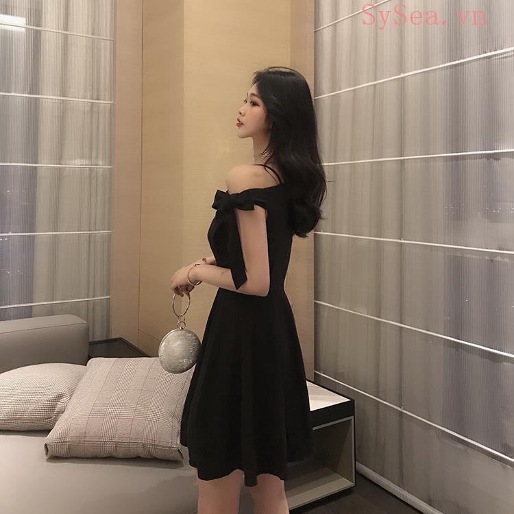 Đầm Dạ Hội Trễ Vai Thanh Lịch Cho Nữ