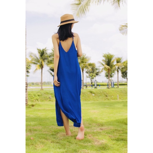 Đầm nữ - váy nữ 2 dây suông dài Sexy hàng thiết kế