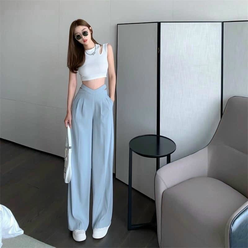 Quần sớ ống rộng culottes xuông dài Soday55