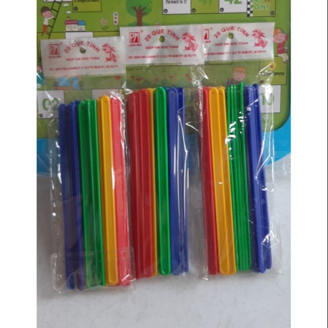 Bộ Que Tính Toán Hình Học Tập Đếm Nhiều Màu Giúp Bé Làm Quen Phép Tính Học Tập Hiệu Quả Hơn