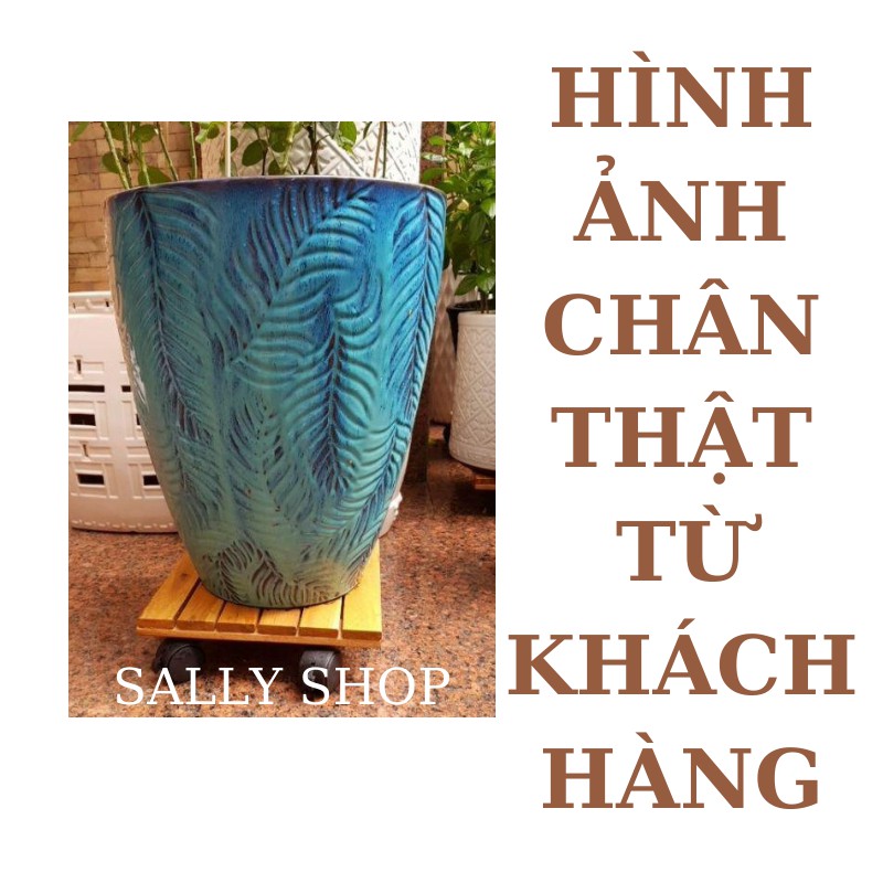 Đế Gỗ Lót Chậu Hoa,Chậu Cây Có Bánh Xe Hình Vuông_HÀNG CHẤT LƯỢNG