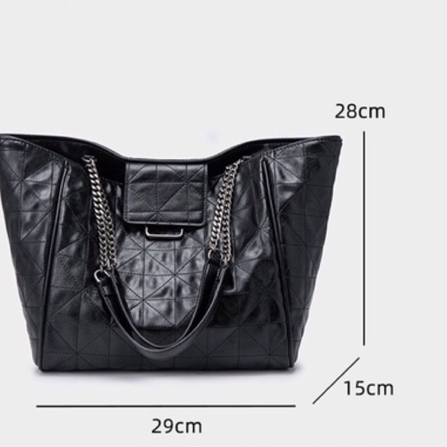 Túi Đeo Vai Cỡ Lớn Phối Dây Xích Thời Trang Zara