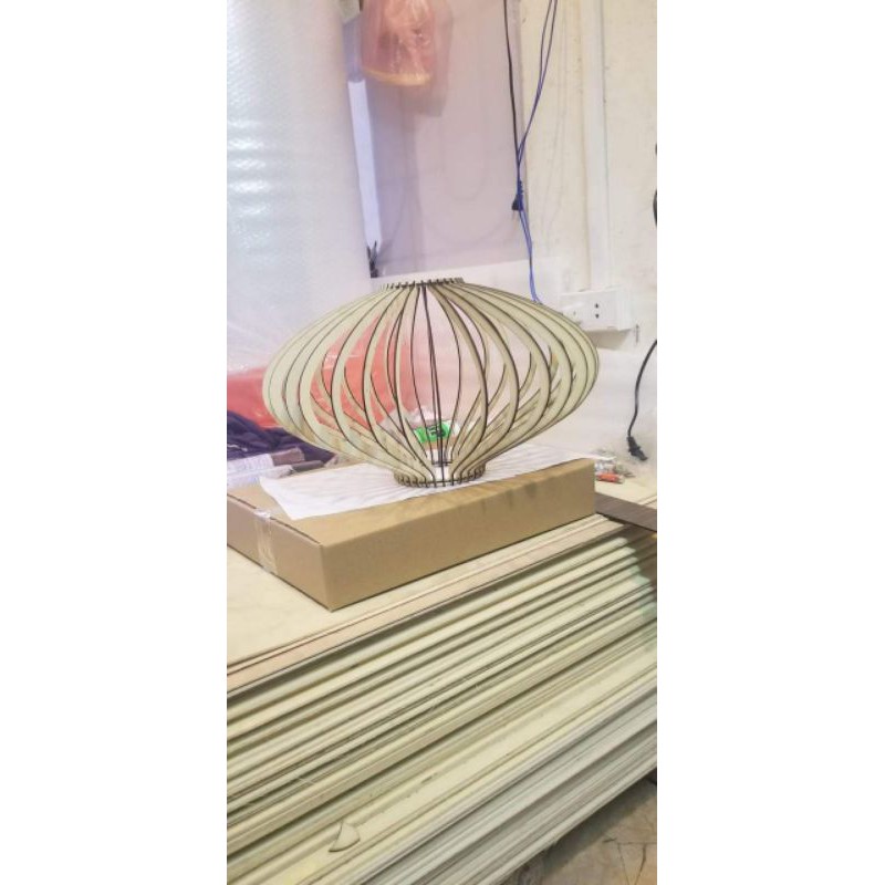 [ Xưởng Đèn] Đèn Gỗ Thả Trần Giá Rẻ - Gỗ Bạch Dương