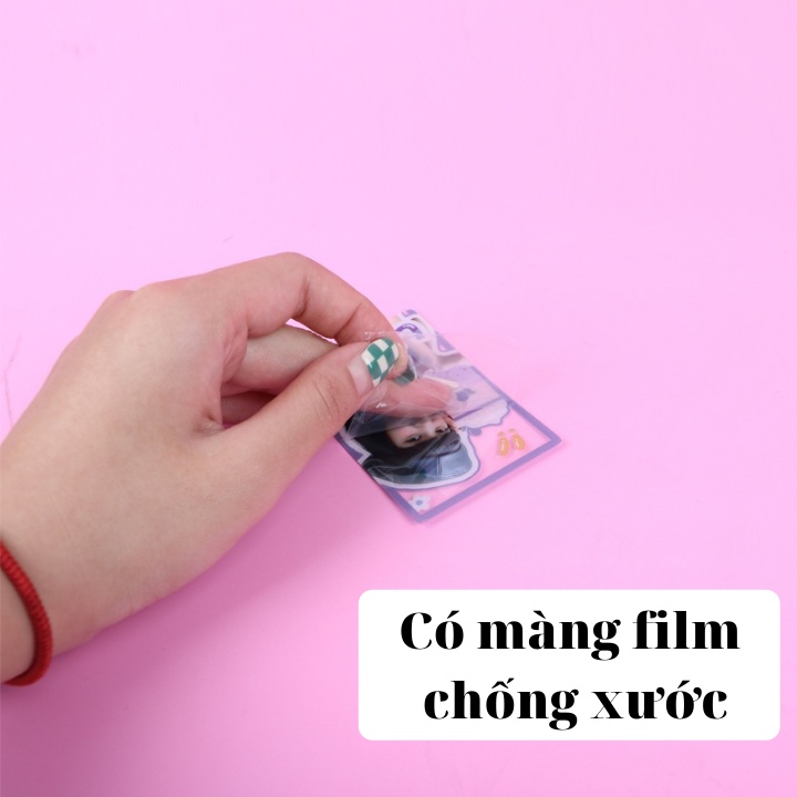 Thẻ hình Blackpink Lisa Rosé Jennie Jisoo trong suốt dùng trang trí