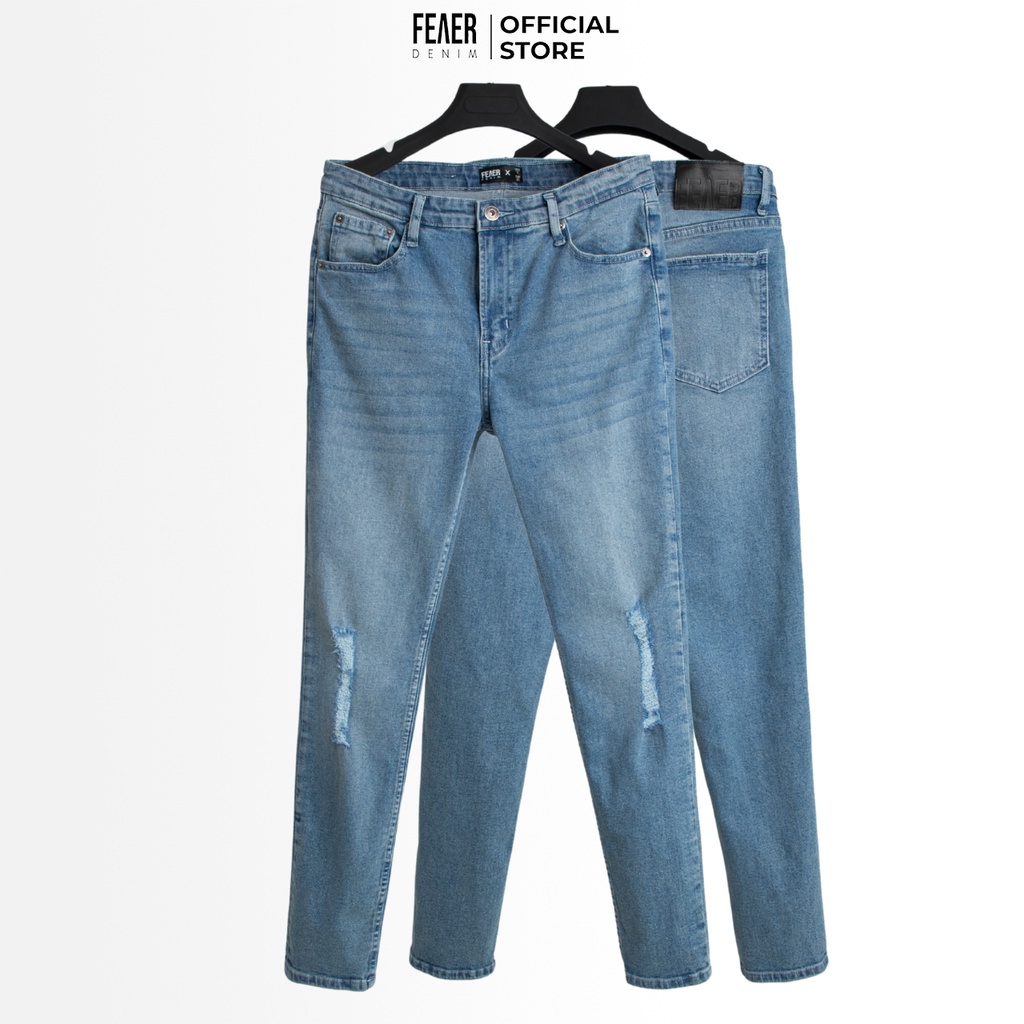Quần jeans nam SKINNY BLUE cao cấp, dày dặn, co giãn tốt, chuẩn form - FEAER