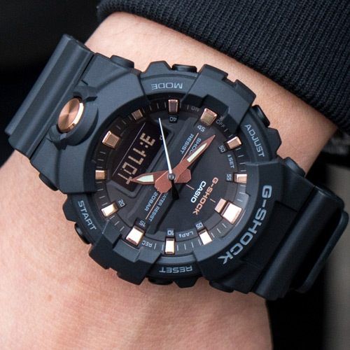 Đồng hồ nam Casio G-Shock GA-810B-1A4DR &amp; G-SHOCK GA-710B-1A9 Rose Gold Black kính c