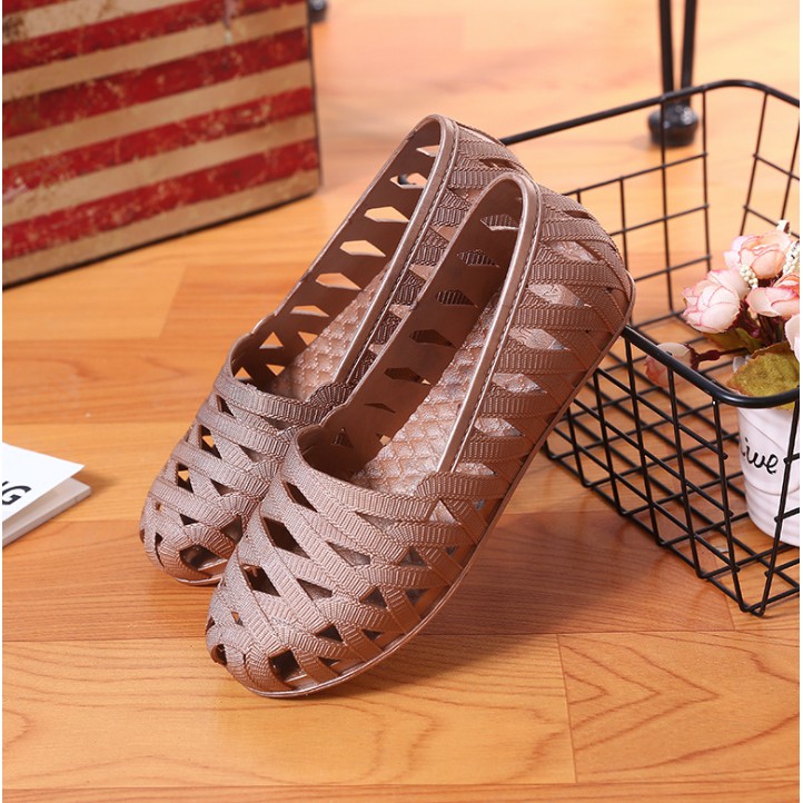 Giày búp bê nhựa dẻo mẫu mới đế bằng