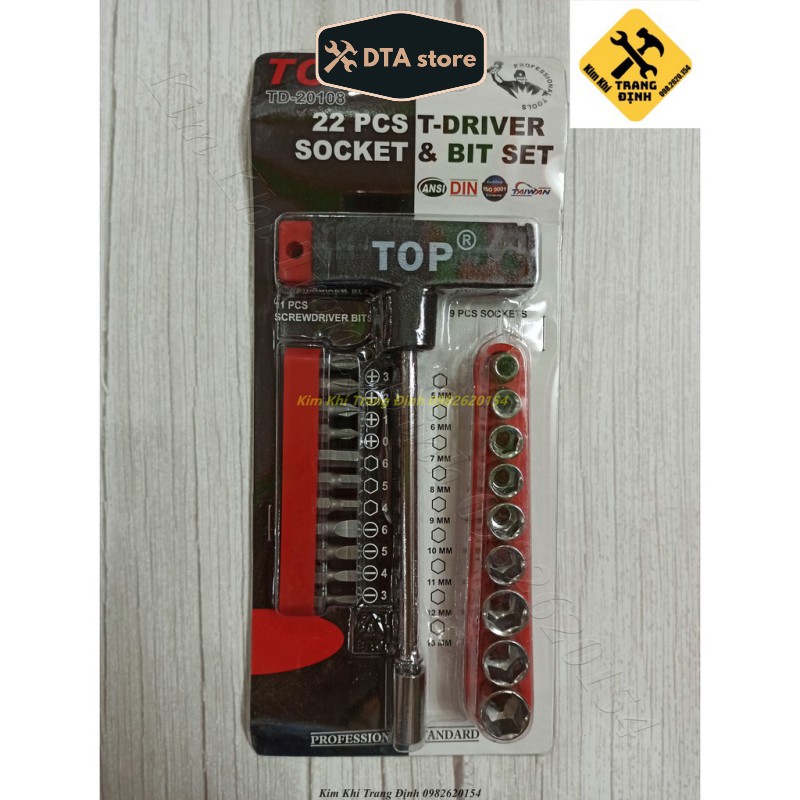 Bộ Tuýp Đa Năng Chữ T 22 Món TOP