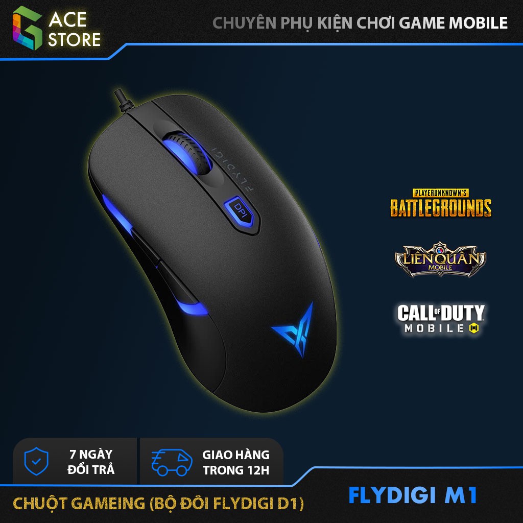 Chuột chơi game Flydigi M1 chơi game Rules Of Survival, PUBG, Survival Heroes