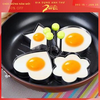 [Rẻ vô địch] Khuôn chiên trứng tạo hình - Khuôn chiên trứng Nhỏ Gọn Tiện Dụng