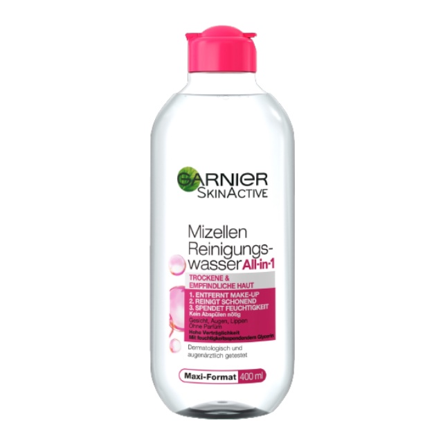 Nước tẩy trang Garnier Micellar cleansing water 400ml-Nội địa Đức