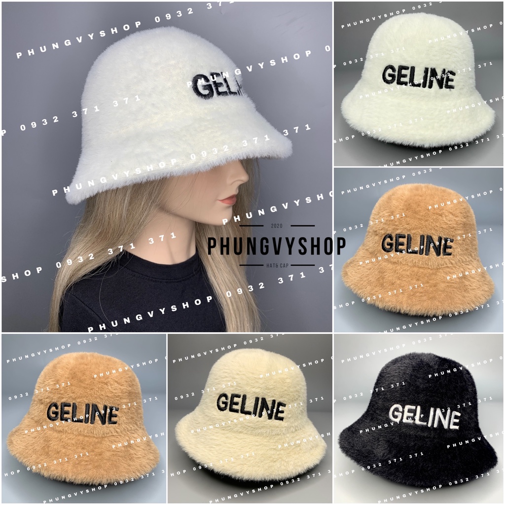Mũ bucket cực hot unisex nam nữ mùa thu đông giữ ấm - LÔNG GECHA - nón tai bèo vành