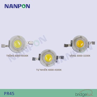Combo 10 Con Chip LED, Nhân LED COB 1-3W - BRIDGELUX| PR45