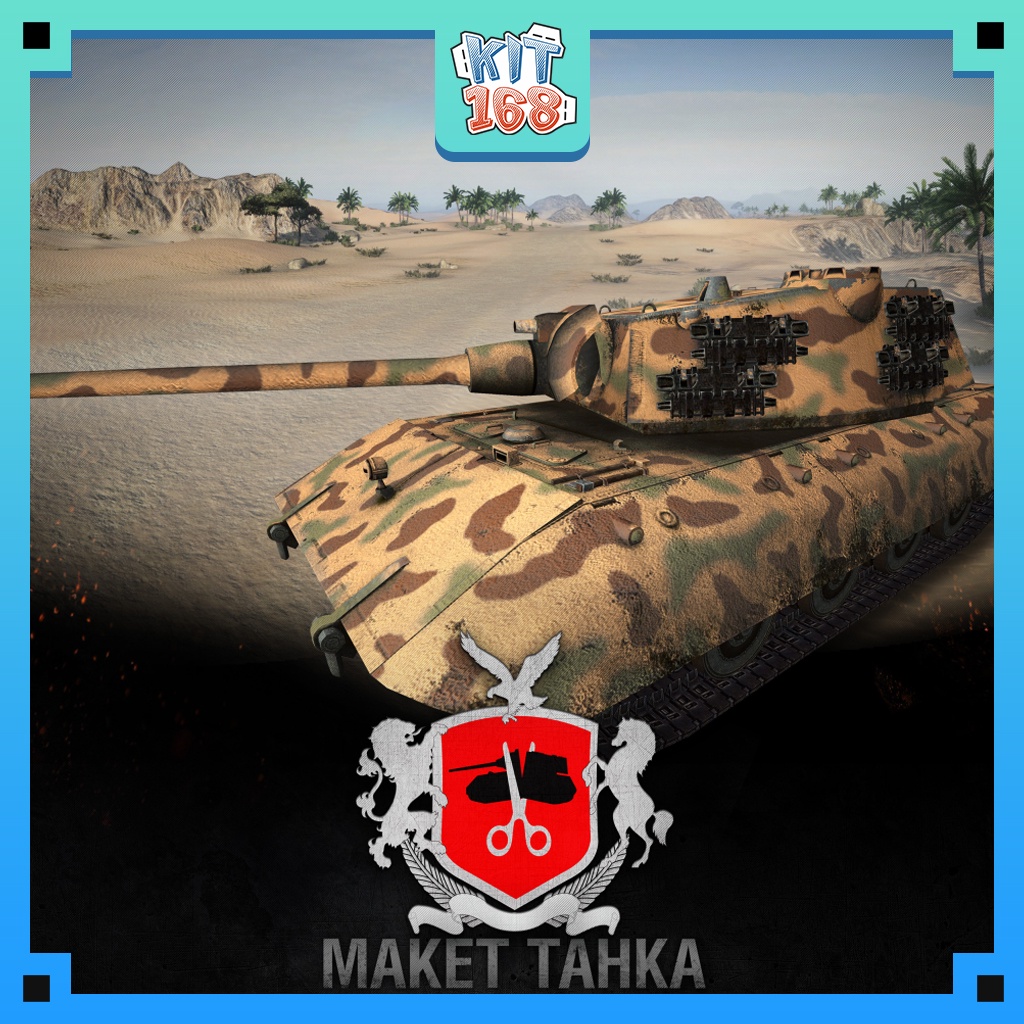 Mô hình giấy Xe tăng Panzerkampfwagen E-100 - World of Tanks