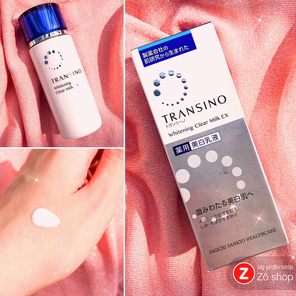 Sữa Dưỡng Transino Giảm Nám Tàn Nhang, Dưỡng Trắng Căng Bóng, Chống Lão Hóa Transino Whitening Clear Milk EX 100ml