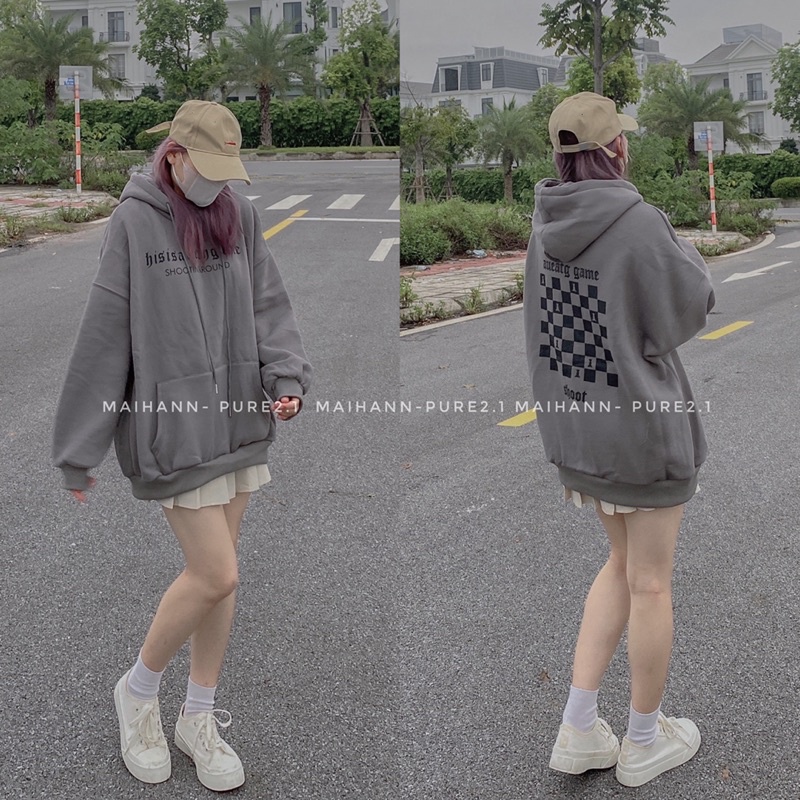 Áo hoodie chữ bàn cờ quảng châu lọai 1 | BigBuy360 - bigbuy360.vn