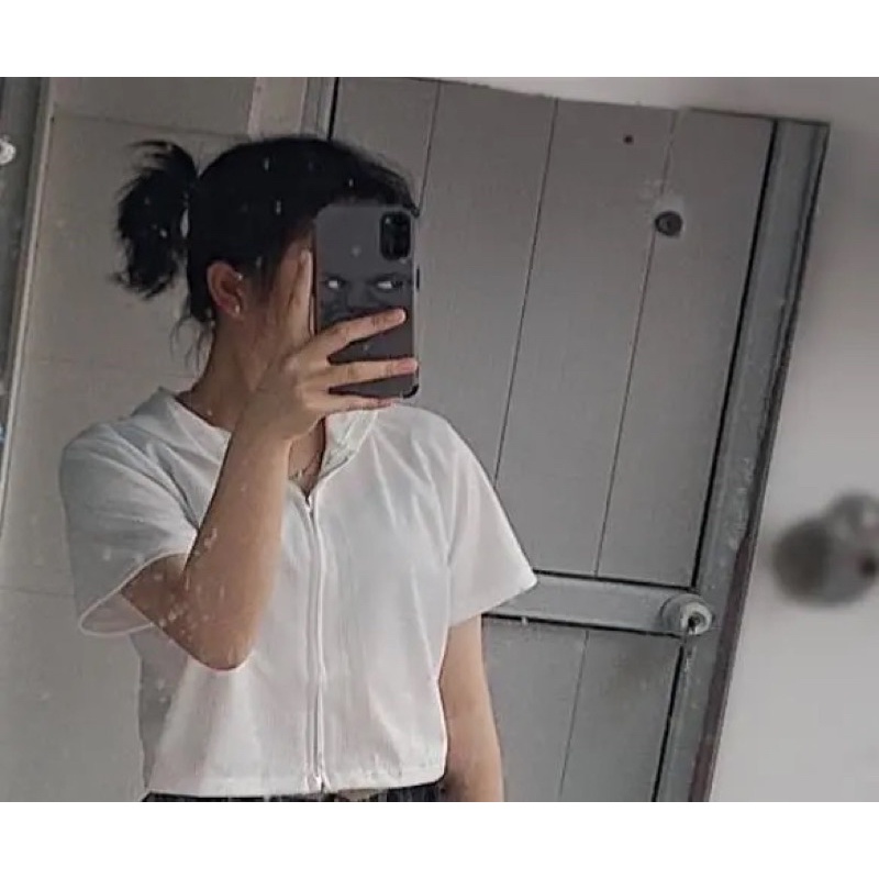 Áo croptop len tăm phối khoá có mũ Bigsize đến 100kg