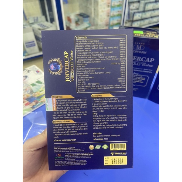 ✅ Bổ não Joivercap giúp hoạt huyết lưu thông máu não,giảm đau đầu hoa mắt chóng mặt