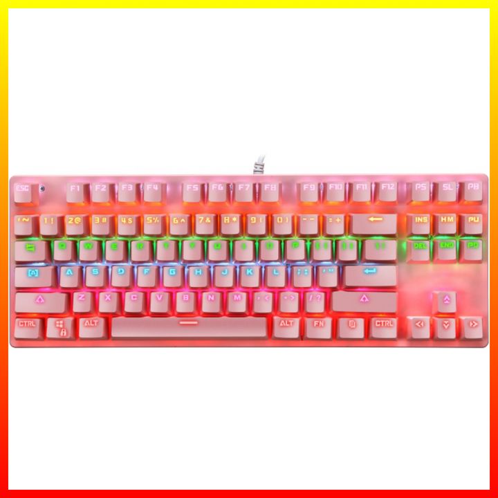 Bàn Phím Cơ Gaming 87 Phím Đèn Led K550 Blue Switch Bàn Phím 10 Chế Độ Led Cho Game Thủ