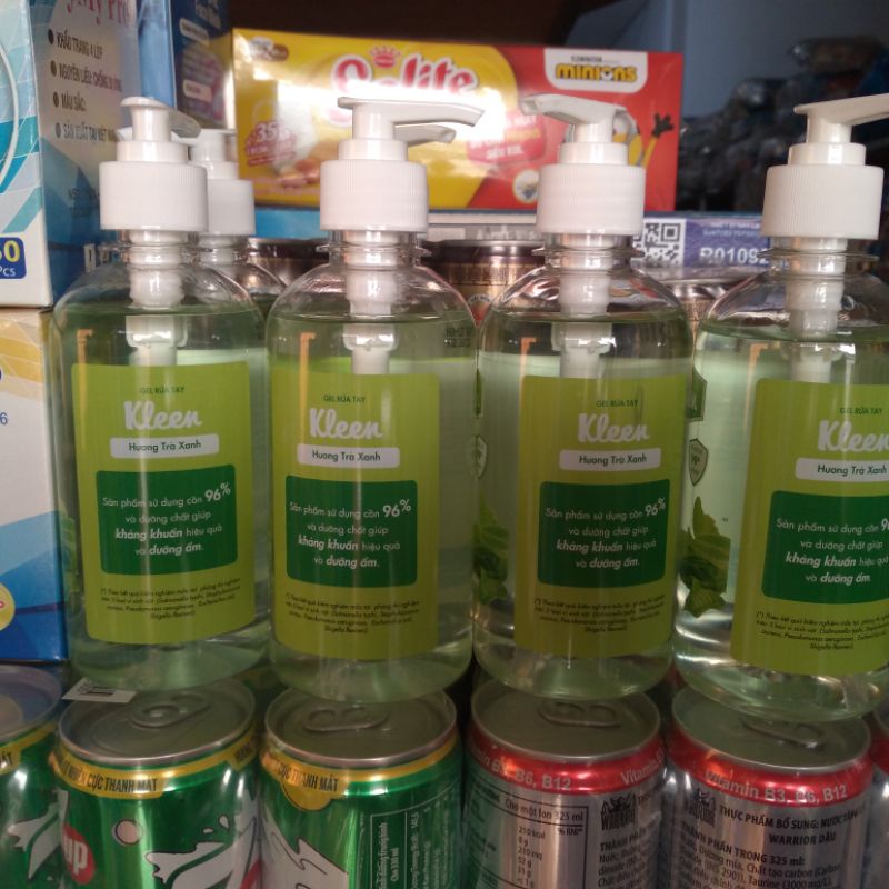 Gel rửa tay khô Kleen hương trà xanh 320ml