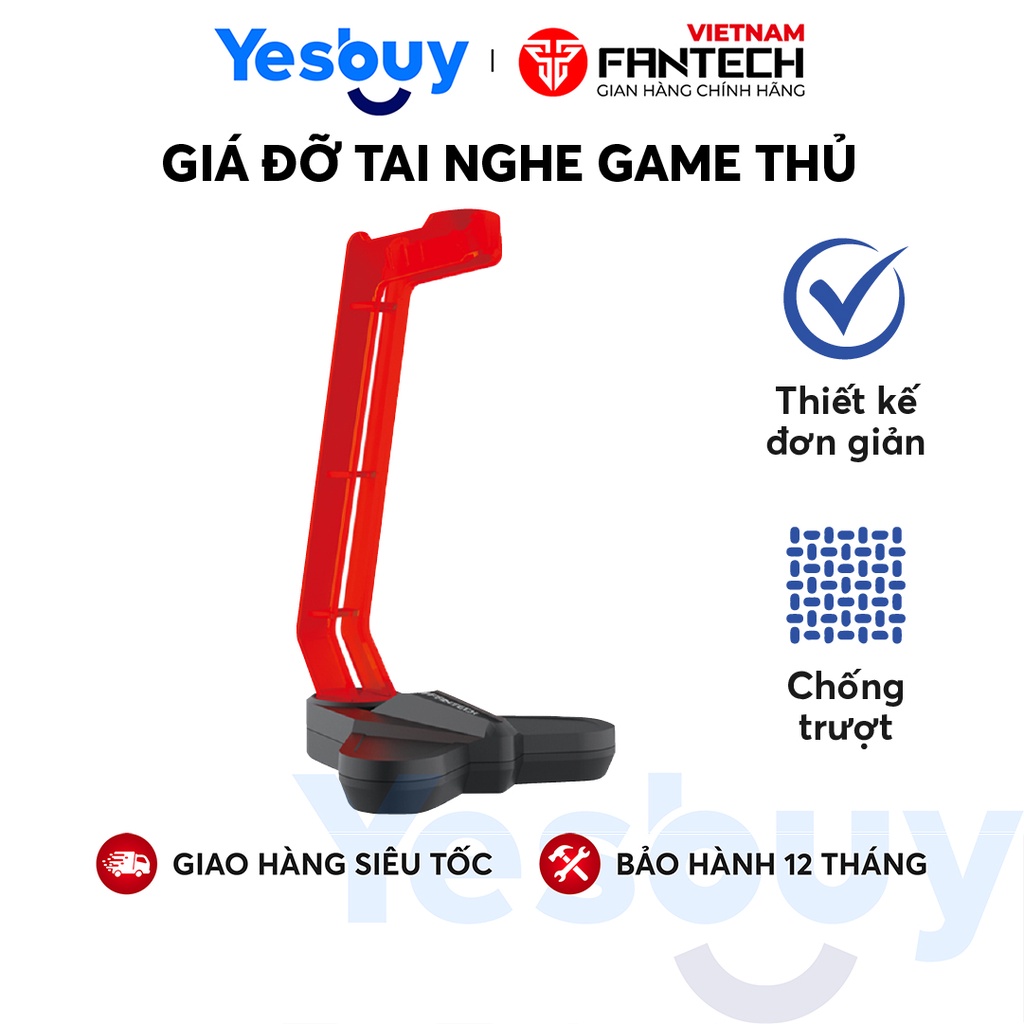 Giá đỡ tai nghe Game Thủ FANTECH AC3001 - Đế chống trượt - Thiết kế kiềng 3 chân - Hãng phân phối chính thức - Bảo hành