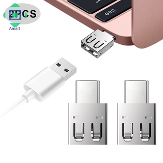 Set 2 đầu chuyển đổi từ giác cắm type-c sang cổng usb 2.0