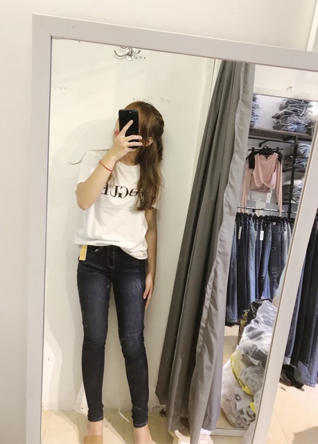 HIGH-WAIST SKINNY - jeans lưng cao
