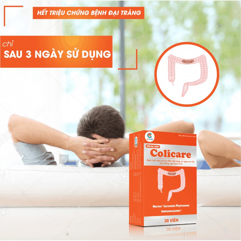 Viên uống Colicare –Hỗ trợ điều trị viêm đại tràng (Hộp 30 viên)