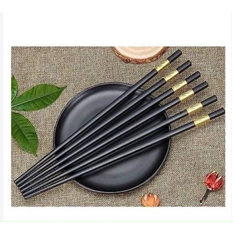 10 đôi đũa mạ vàng